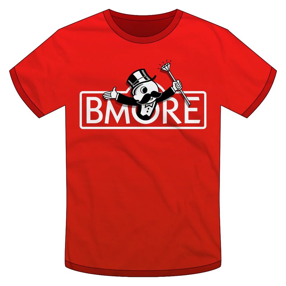 Natty Boh, Boh-nopoly, Baltimore, Bmore T-shirt